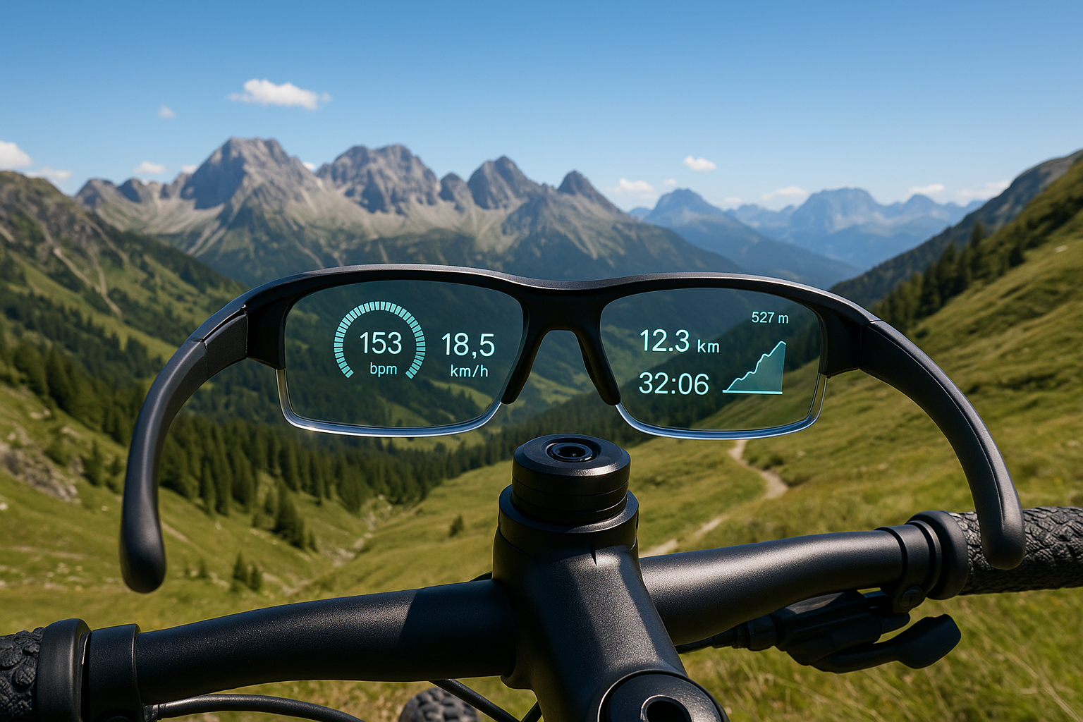lunettes-ar-cyclistes-securite-lunettes-connectées