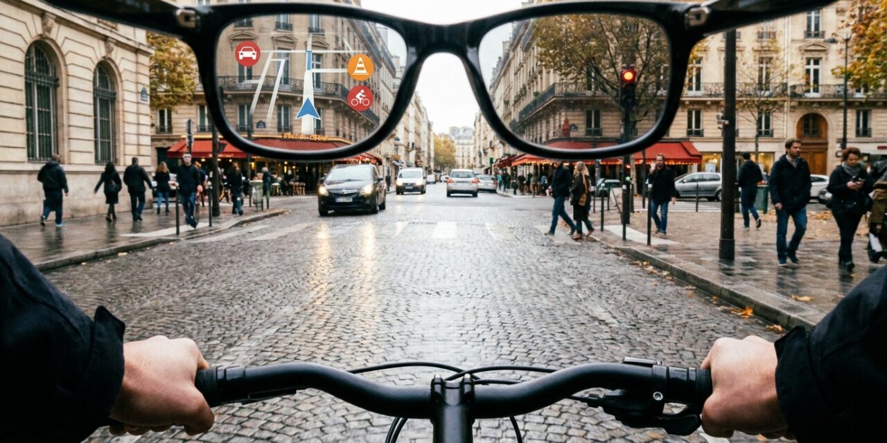 Lunettes IA à vélo en ville | Sécurité et avantages